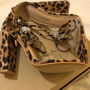 Cheetah Print Sandals